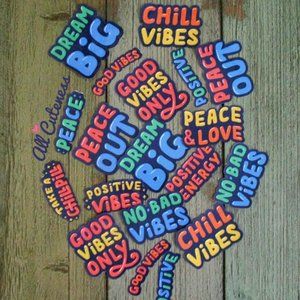 5 Stickers for Laptops / Stickers for Water Bottles, Journals, Room Doors, etc.